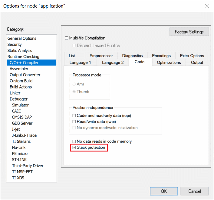 如何利用MCU单片机嵌入式开发工具中的堆栈保护功能-芯城品牌采购网